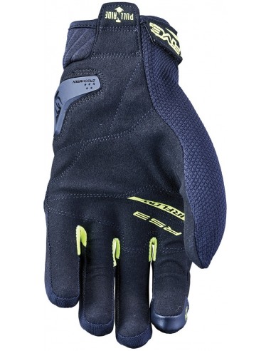 Guantes Five RS3 Evo Airflow | Negro y amarillo fluor