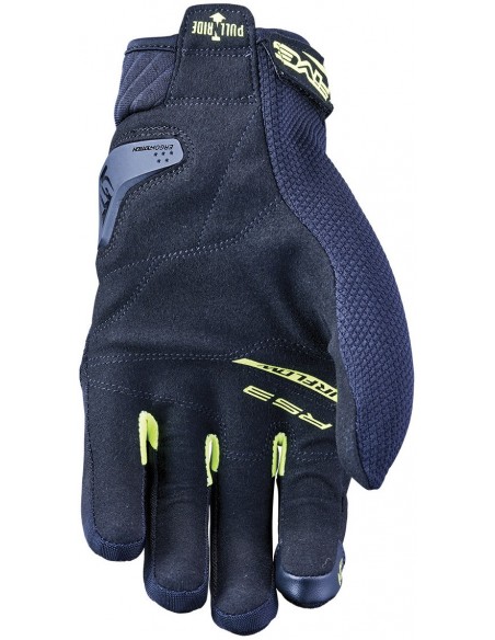 Guantes Five RS3 Evo Airflow | Negro y amarillo fluor
