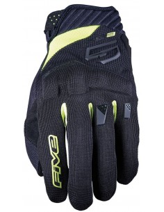 Cinco Luvas RS3 Evo - Fluor preto e amarelo