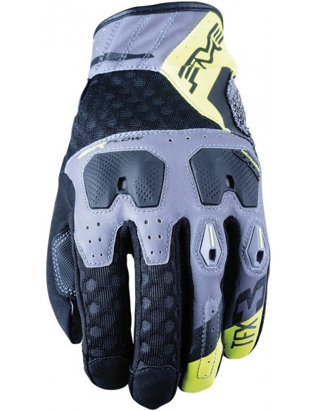 Guantes Five TFX3 Airflow | Gris y amarillo fluor