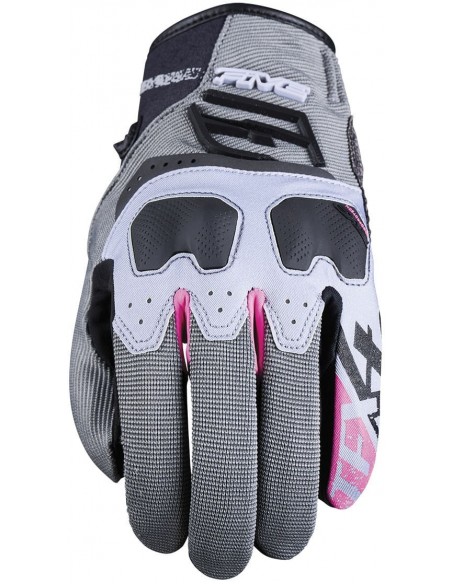 Guantes Five TFX4 Woman | Gris y rosa