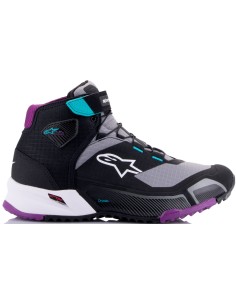 Botas Alpinestars Stella CR-X Drystar | Negro-gris-verde azulado-ciruela 2