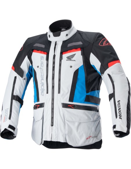 Chaqueta Alpinestars Honda Bogota Pro Drystar | Gris hielo-azul-rojo