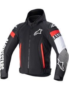Chaqueta Alpinestars Zaca Air | Negro-blanco-rojo fluor
