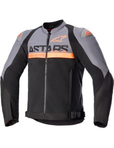 Chaqueta Alpinestars SMX Air | Gris oscuro-negro-naranja fluor