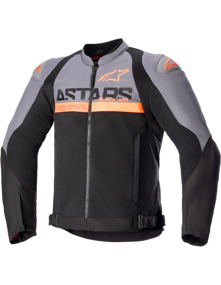Chaqueta Alpinestars SMX Air | Gris oscuro-negro-naranja fluor