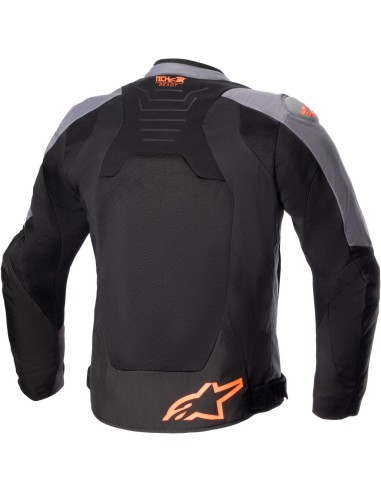 Chaqueta Alpinestars SMX Air | Gris oscuro-negro-naranja fluor