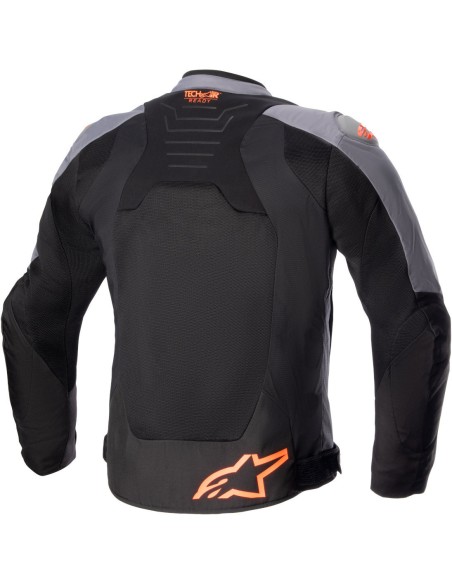 Chaqueta Alpinestars SMX Air | Gris oscuro-negro-naranja fluor