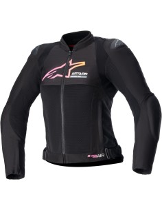 Chaqueta Alpinestars Stella SMX Air | Negro-amarillo-rosa