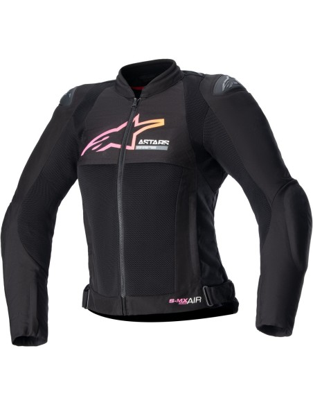Chaqueta Alpinestars Stella SMX Air | Negro-amarillo-rosa