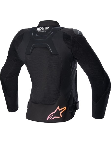 Chaqueta Alpinestars Stella SMX Air | Negro-amarillo-rosa