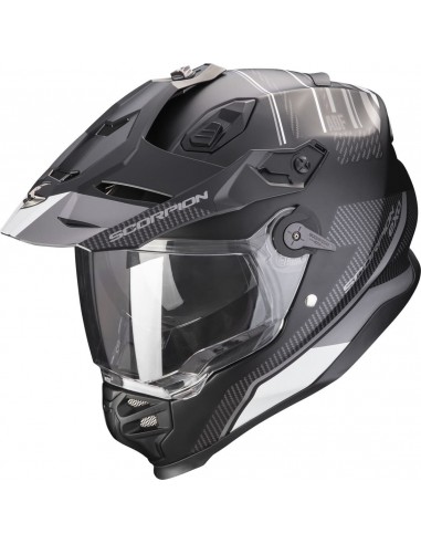 Casco Scorpion ADF-9000 Air Desert | Blanco-azul-rojo