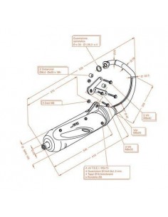 Escape Leovince Sito Honda X8R-S/X 50 (1998-2002)