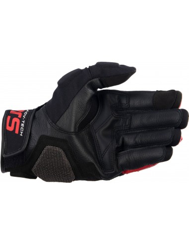 Guantes Alpinestars Halo | Negro-blanco-rojo brillo