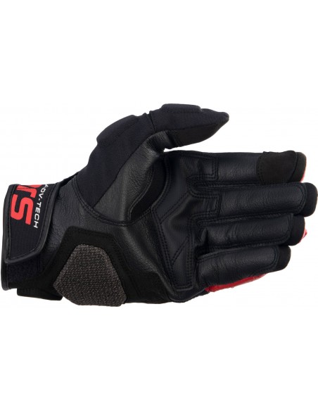 Guantes Alpinestars Halo | Negro-blanco-rojo brillo