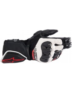 Luvas Alpinestars SP-8 V3 Air - Glitter preto-branco