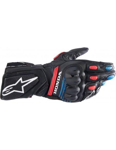 Guantes Alpinestars Honda SP-8 V3 | Negro-rojo brillo-azul