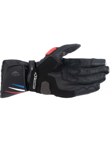 Guantes Alpinestars Honda SP-8 V3 | Negro-rojo brillo-azul