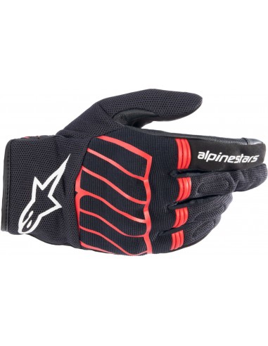 Guantes Alpinestars MM93 Losail V2 | Negro y rojo fluor