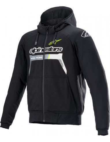 Chaqueta Alpinestars Chrome Ignition | Negro y rojo fluor