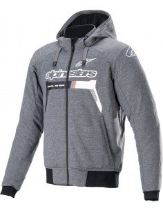 Chaqueta Alpinestars Chrome Ignition | Gris oscuro mezcla y blanco