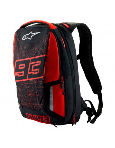 Mochila Alpinestars MM93 Jerez V2 | Negro y rojo brillo