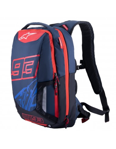 Mochila Alpinestars MM93 Jerez V2 | Negro y rojo brillo