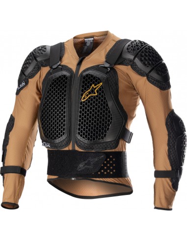 Chaqueta protectora Alpinestars Bionic Action V2 | Marrón y negro