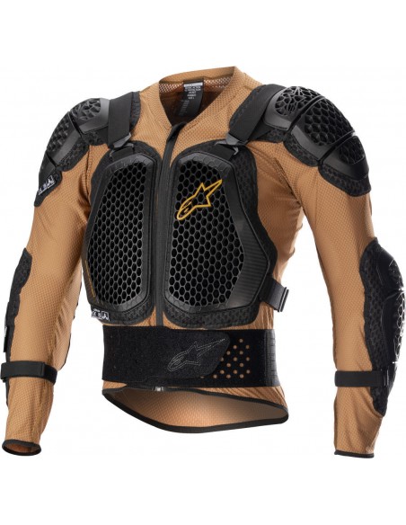Chaqueta protectora Alpinestars Bionic Action V2 | Marrón y negro