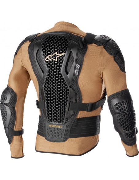 Chaqueta protectora Alpinestars Bionic Action V2 | Marrón y negro