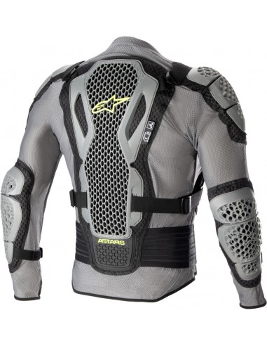 Chaqueta protectora Alpinestars Bionic Action V2 | Gris-negro-amarillo fluor
