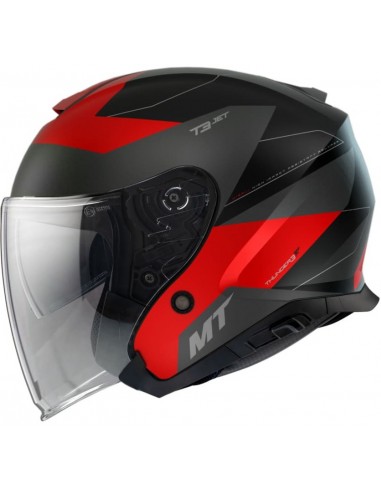 Casco MT Thunder 3 SV Jet Cooper A5 | Mate-Rojo