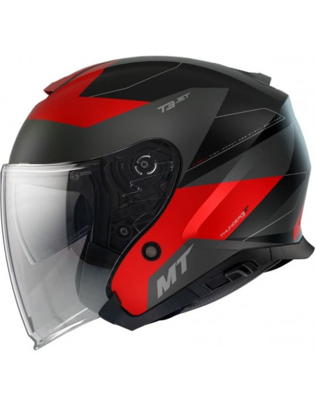 Casco MT Thunder 3 SV Jet Cooper A5 | Mate-Rojo