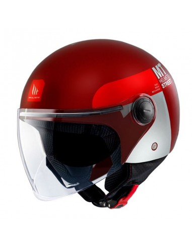 Casco MT Street S Inboard C5 | Mate-Rojo
