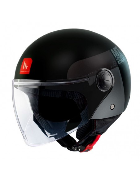 Casco MT Street S Inboard D2 | Mate-Negro
