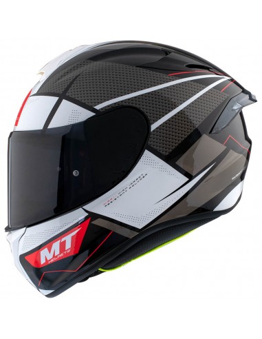 Casco MT Targo Pro Podium B0 | Negro y blanco