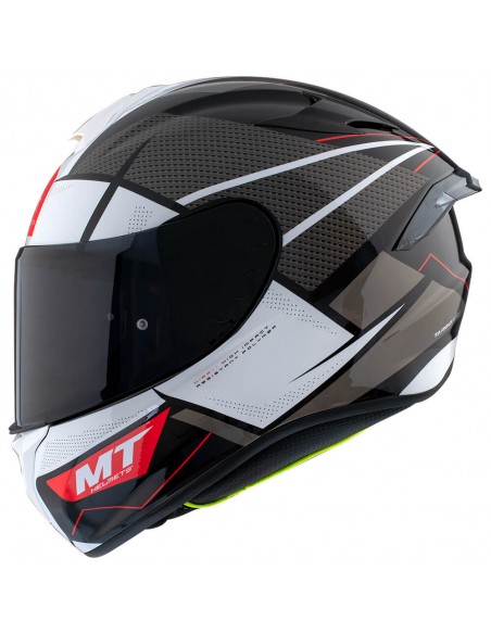 Casco MT Targo Pro Podium B0 | Negro y blanco