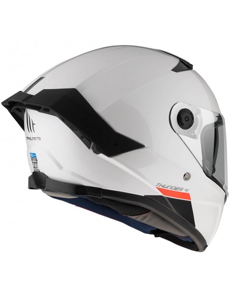 Casco MT Thunder 4 SV Solido A0 | Blanco