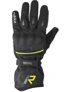 Luvas Rukka Virium 2.0 - Fluor preto e amarelo