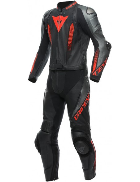 Mono Divisible Dainese Laguna Seca 5 | Negro-antracita-rojo fluor