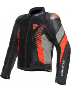 Chaqueta Dainese Super Rider 2 Absoluteshell | Negro-gris-rojo fluor
