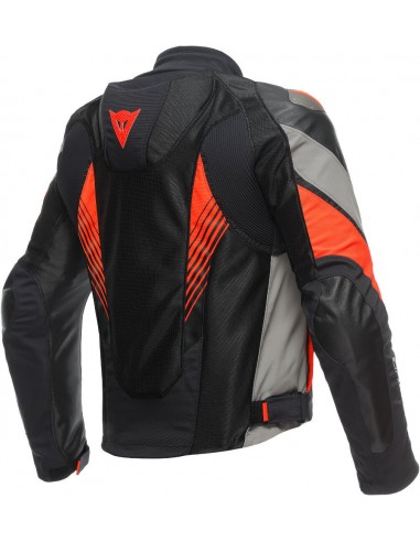 Chaqueta Dainese Super Rider 2 Absoluteshell | Negro-gris-rojo fluor