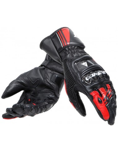 Guantes Dainese Druid 4 | Negro-rojo lava-blanco