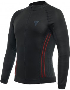 Camiseta Térmica Dainese No Wind Thermo LS | Negro y rojo