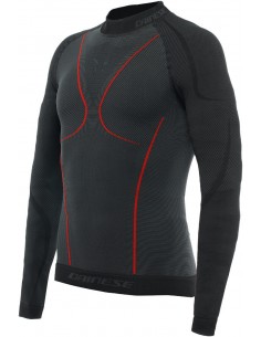 Camiseta Térmica Dainese Thermo LS | Negro y rojo