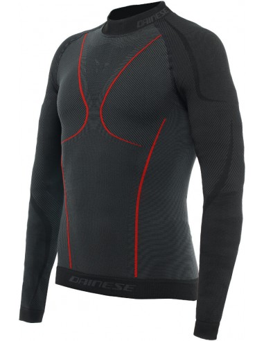 Camiseta Térmica Dainese Thermo LS | Negro y rojo