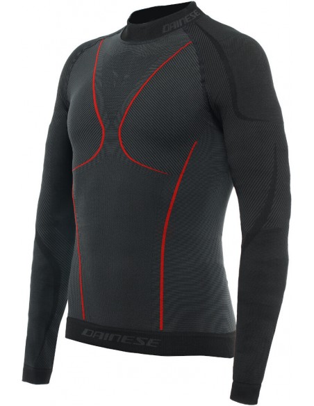 Camiseta Térmica Dainese Thermo LS | Negro y rojo