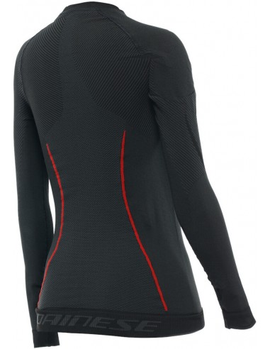Camiseta Térmica Dainese Thermo Lady LS | Negro y rojo