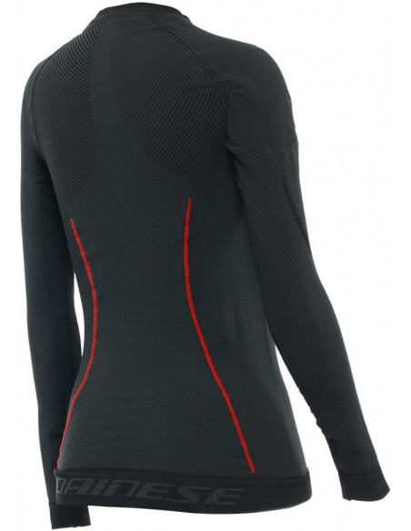 Camiseta Térmica Dainese Thermo Lady LS | Negro y rojo