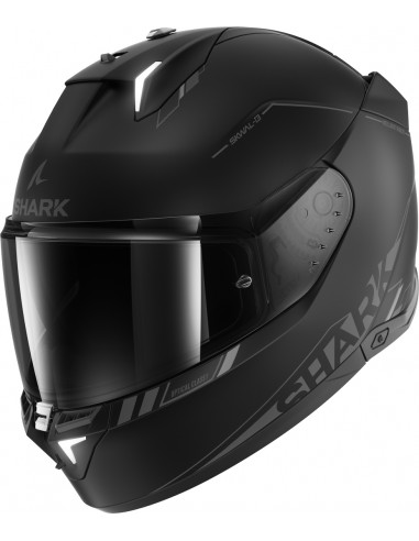 Casco Shark Skwal i3 Blank SP Mate | Antacita-negro-plata